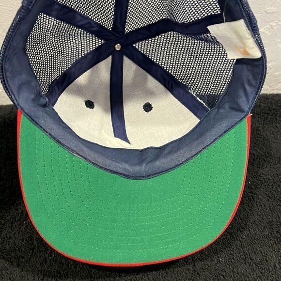 🔥⚾️ True Vintage ATLANTA BRAVES MLB Baseball Snapback HAT -OSFA- Good Condition - Picture 7 of 7